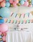 Blue Pink Baby Shower Paper Garland Short-Sleeve Bodysuits Clothesline Garland Gender Reveal Birthday Banner Baby Outfit Paper Decorations 9 pcs
